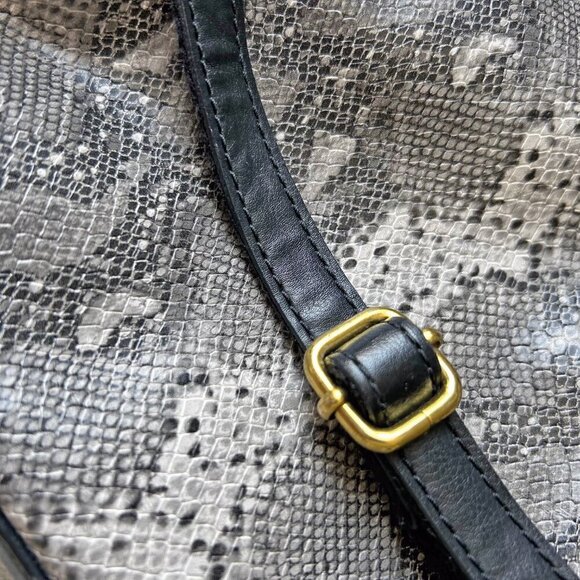 Fossil Felicity Faux Leather Backpack Python Snake print - Picture 5 of 12